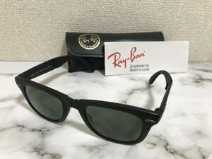 B&L RayーBan USA レイバン　フォールディング　ウェイファーラー マットエボニー　G -15 ボシュロム