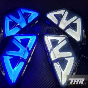 即納 ZX-25R LED シーケンシャル ウインカー デイライト 機能付き ブルー ホワイト(Kawasaki Ninja250 Ninja400 ZX-6R ZX-10R Z250 Z1000 )