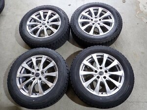 YS11870【送料無料225/60R17】30系アルファード ヴェルファイアなどに 中古スタッドレスセット ★17×7J 114.3/5H ET38★