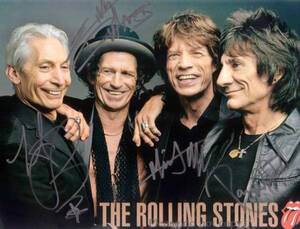 The Rolling Stones ローリング・ストーンズ オールメンバー サインフォト