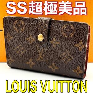 ルイヴィトン LOUIS VUITTON モノグラム 2つ折り財布 茶 ヴィエノワ 正規品 本物 ユニセックス コンパクトサイズ 男女兼用 大人気 レザー