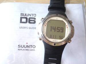 ★極美品！38本使用 タンク潜水で水中動作確認済み★SUUNTO D6 スント ディーシックス 電子コンパス 水中ガス切替 高品位機種 日本語取説付