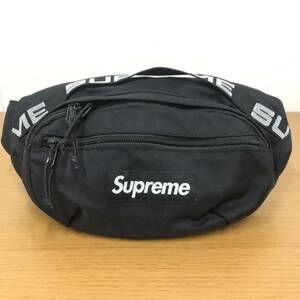 【supreme】シュプリーム ウエストバッグ ブラック ss18 ロゴ ボディバッグ 18SS Black ウエストポーチ 07