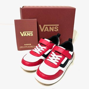 VANS ヴァンズ キッズ スニーカー 20cm WIDE レッド ブラック V2055K COG(15-22) 運動靴 靴 ファッション こども 子ども HMY