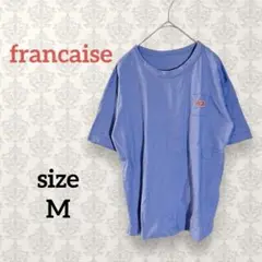 francaise【M】ワンポイントロゴTシャツ 綿100% ヴィンテージ