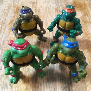 TMNT TURTLES Figure タートルズ ベーシック レオナルド ラファエロ ミケランジェロ ドナテロ プレイメイツ タカラ 海外フィギュア 1988