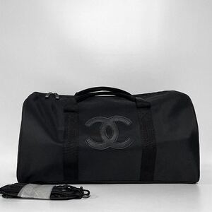 CHANEL シャネル ボストンバッグ ノベルティ 2way ショルダーバッグ スポーツ 旅行 非売品 1泊 2泊 大容量 メンズ レディース ブラック