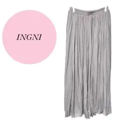 【イング】INGNI♡ロングスカート♡ウエストゴム♡プリーツ【М】レディース