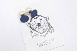 【RA979】SMELLY スメリー リバーシブル ラウンド　パール ピアス 未使用保管品 アーバンリサーチ【送料全国一律198円】