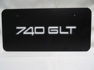  展示車用車種表示板　VOLVO 740 GLT ボルボ