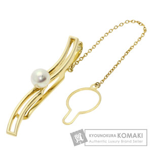 MIKIMOTO ミキモト パール 真珠 タイピン K14イエローゴールド メンズ 中古