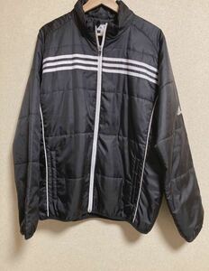 adidas ゴルフ☆中綿ジャケット☆サイズO(XL)カラーブラック☆良品★美品☆