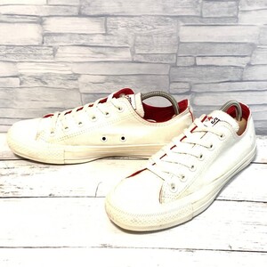 R7292bL CONVERSE コンバース ALL STAR オールスターコスモインホワイトOX ローカットスニーカー ホワイト×レッド メンズ 25cm 1SC507