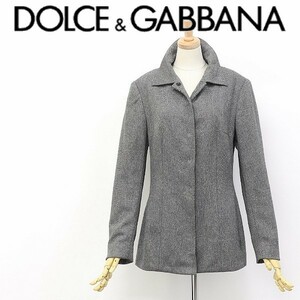 ◆DOLCE&GABBANA/ドルチェ＆ガッバーナ ストレッチ ウール ジャケット グレー38