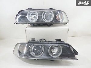 【HID点灯OK!!】 BMW 純正 E39 5シリーズ 後期 HID ヘッドライト ヘッドランプ イカリング 左右セット 即納 棚2F-P-7