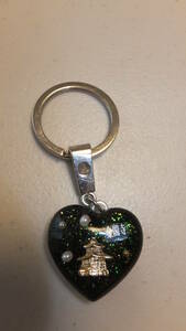 ★OMIYAGE★Kinkakuji Golden Pavilion Temple Key chain 金閣寺ご当地お土産キーホルダー 京都　KYOTO　USED IN JAPAN