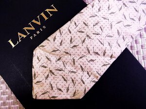 【在庫処分セール】●特売●FK1005●【LANVIN】ランバン【葉っぱ 植物 柄】ネクタイ●