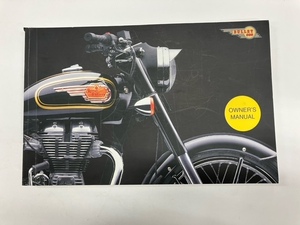 ロイヤルエンフィールド　ROYALENFIELD　Bullet 500　オーナーズマニュアル