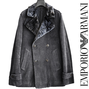 正規品 エンポリオアルマーニ EMPORIO ARMANI 中綿入り ダブルブレストコート ライダースブルゾン ジャケット ジョルジオアルマーニ