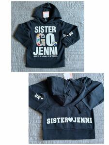 新品JENNI ビジューロゴ　パーカー110 長袖TシャツロンTスウェット　スウェットパーカー 両プリ