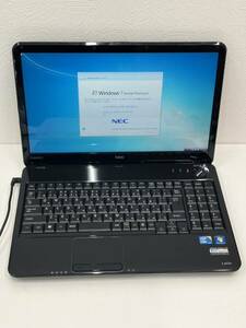 1円～NEC エヌイーシー LaVie PC-LS550BS6B ホワイト ノートパソコン PC Win7 Corei5 CPU M450 2.40GHz 64bit 初期化済【現状品】 