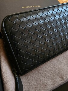 美品　ボッテガヴェネタ 長財布 イントレチャート BOTTEGA VENETA 小銭入れ ラウンドファスナー