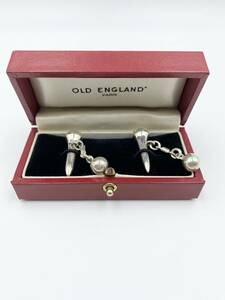 【1円スタート】☆中古美品☆　OLD　ENGLAND　カフス　カフリンクス　シルバー