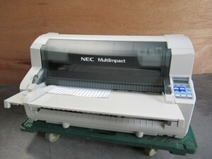 Ω 新DC 0860♪ 保証有 NEC MultiImpact 700JEN ドットインパクトプリンタ 水平型プリンタ リアトラクタ付 印字OK