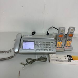 H1157★ Panasonic パナソニック FAX 電話機 親機 KX-PW607-S 子機 2台付属 KX-FKN515-S 