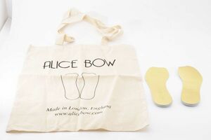 アリスボウ Alice Bow フラットシューズ用インソール 中敷 ゴールド キャサリン妃ご愛用