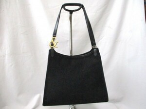 Pinky&Dianne/ピンキー&ダイアン◇ハンドバッグ　BK　肩から提げられる　W35.5cm