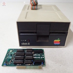 Apple II 外付けFDドライブ A2M0003 + インターフェースカード まとめてセット 非純正 FDD I/Fカード アップル 動作未確認【20