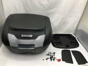 SHAD SH40 トップケース 40L ブラック リアボックス ハードケース バイク フルフェイスヘルメットが収納可能 240508