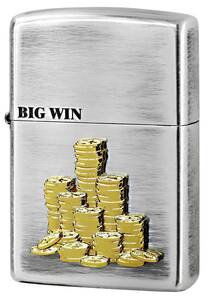 Zippo ジッポライター BIG WIN Metal 銀いぶし 63490198 メール便可