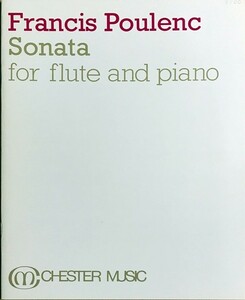 プーランク フルート・ソナタ (フルート＋ピアノ) 輸入楽譜 Poulenc SONATE for flute and piano 洋書