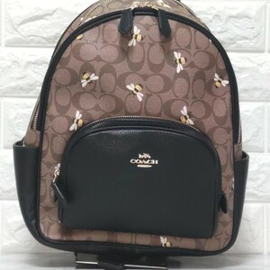 コーチ COACH リュック バッグパック ハチ 蜂 カーキマルチ 新作