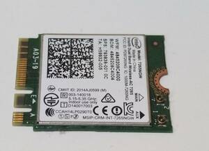 Panasonic CF-LX4　CF-LX4EDMCS　動作確認済 修理パーツ 送料無料 WIFI 無線　カード 基盤