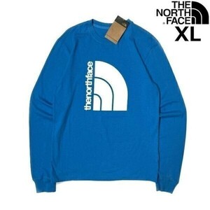 1円～!売切!【正規新品】THE NORTH FACE◆L/S COORDINATES TEE 長袖 Tシャツ ロンT US限定 立体ロゴ 上質 アウトドア(XL)青 180902-5