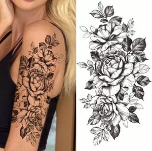 タトゥーステッカー シール 刺青 入れ墨 タトゥー tattoo 花 フラワー 華 草木 パーティー 目立つ ファッション 236