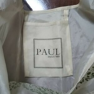 ＊未使用＊PAUL/ポール パン屋さん エコバッグ(中～大) 柄あり ベージュ 送料￥180-