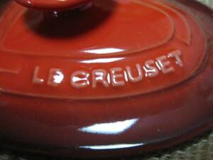 ◆新品未使用◆ルクルーゼ LECREUSET ◆ココット赤◆かご付