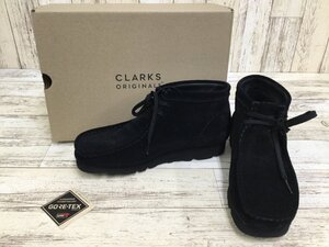 153B Clarks WallabeeBT GTX Black Sde クラークス ワラビー ブーツ 靴 【中古】