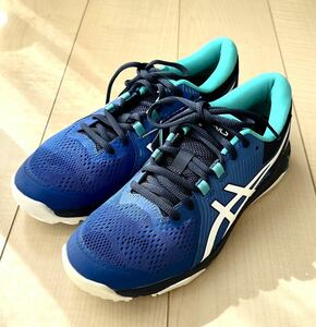 GEL-COURSE GLIDE メンズ アシックス asics ダンロップ DUNLOP ゴルフシューズ ゴルフ用 スパイクレスシューズ 25.0cm ブルー BLUE