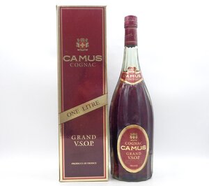 同梱不可 1円～CAMUS GRAND VSOP カミュ グランド VSOP コニャックブランデー 箱入 1000ml 40% B71325