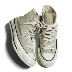 P0679R1　▼CONVERSE コンバース▼　155760C Chuck Taylor All Star 70 HI Vintage CT70 ハイカット スニーカー ベージュ US7/24cm