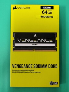 CORSAIR コルセア VENGEANCE DDR5 SODIMM メモリ 64GB (2x32GB) 4800MHz ノートPC用 未使用品（開封済）