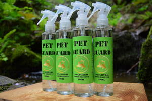 PET GUARD/ペットガード/200ml×4本/トリガーノズル/天然青森ひば水/HIBA WATER/ペット虫除け・消臭・除菌/ウイルス対策/全国一律送料無料 