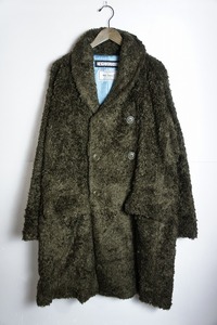 美品正規 18AW NEIGHBORHOOD ネイバーフッド KING A COAT ボア ロング コート ジャケット 182AQNH-JKM08 カーキ S 本物 627N▲