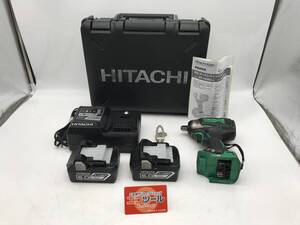 【中古品】☆Hitachi/日立工機 18v充電式インパクトレンチ WR18DBDL2(2LYPK) BSL1860x2 [ITU8LU16ZDW8]