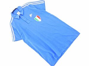 ネコポスOK adidas アディダス UEFA EURO 2008 サッカー イタリア ポロシャツ 青 ■◆ ☆ dgd1 メンズ